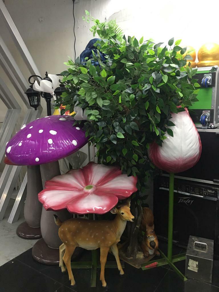 大型花朵擺件 - 人面玫瑰花